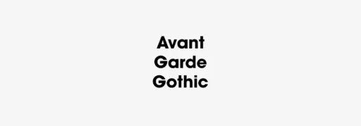 Avant Garde Gothic Font preview 4 – Sans Serif Fonts font sample