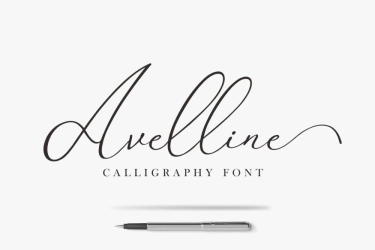 Avelline Font free download – Calligraphy font preview