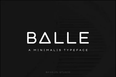 BALLE (Rounded Font) free download – Display Fonts preview