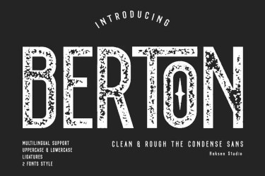 BERTON Font free download – Formal font preview