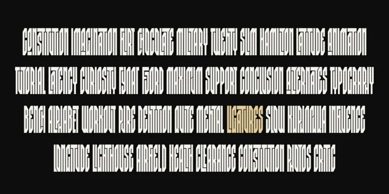 BK Claymore Font Family preview 3 – Display Fonts font sample