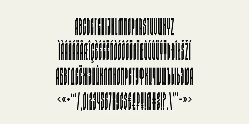 BK Claymore Font Family preview 7 – Display Fonts font sample