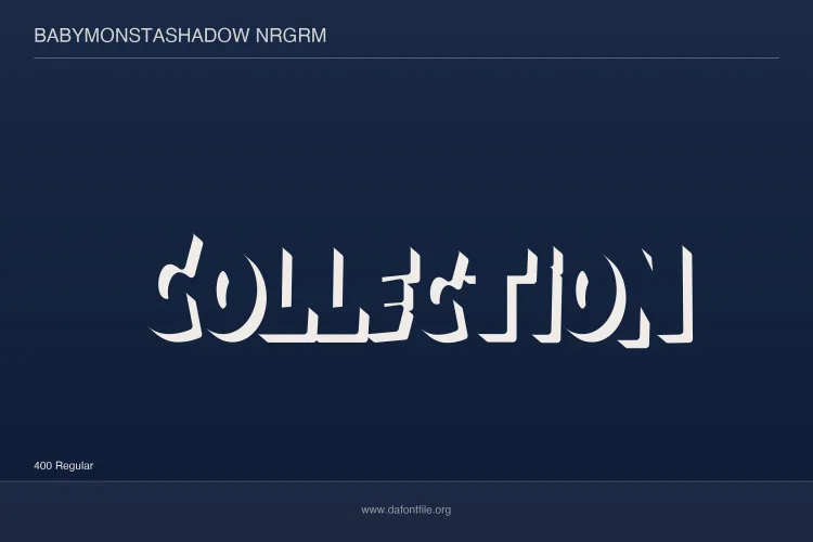 Baby Monsta Font Family preview 8 – Display Fonts font sample