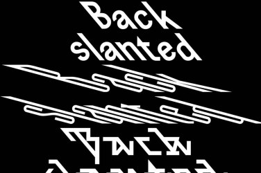 Backslanted Font free download – Serif font preview