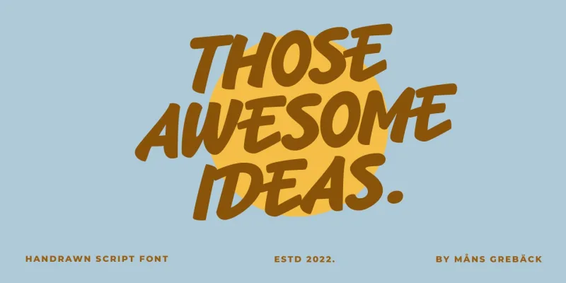 Bacony Script Font preview 2 – Script And Handwritten font sample