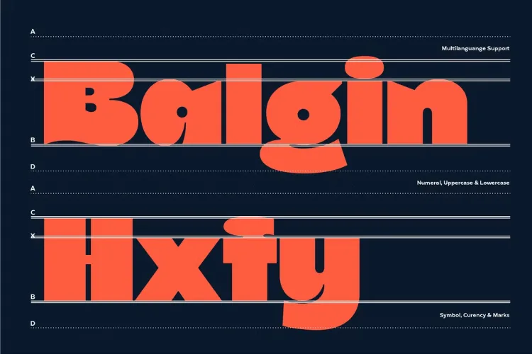 Balgin Font preview 4 – Display Fonts font sample