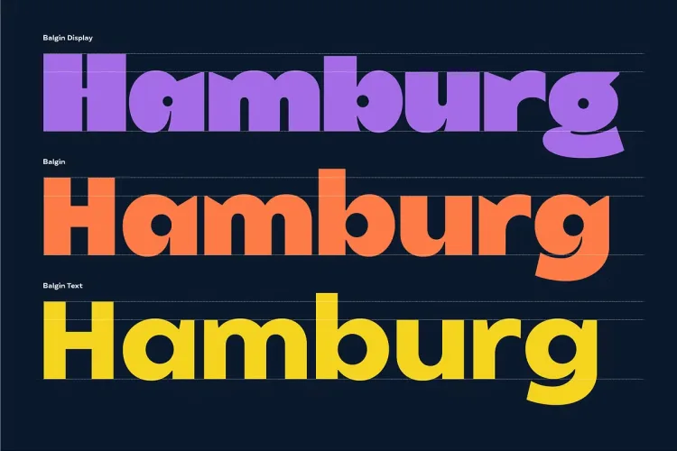 Balgin Font preview 5 – Display Fonts font sample