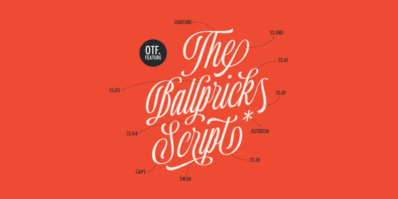 Ballpricks Font Family preview 2 – Script And Handwritten font sample