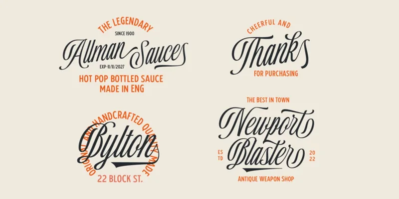 Ballpricks Font Family preview 7 – Script And Handwritten font sample