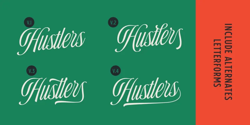 Ballpricks Font Family preview 8 – Script And Handwritten font sample
