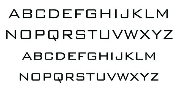 Bank Gothic Font preview 3 – Sans Serif Fonts font sample