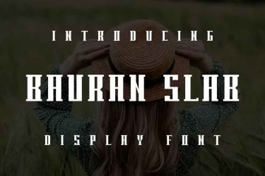 Bauran Slab Font free download – Branding font preview