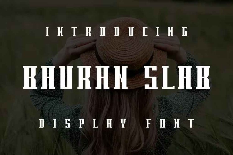 Bauran Slab Font free download preview 4 – Serif Fonts font