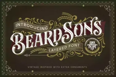 Beardsons Font free download – Display Fonts preview