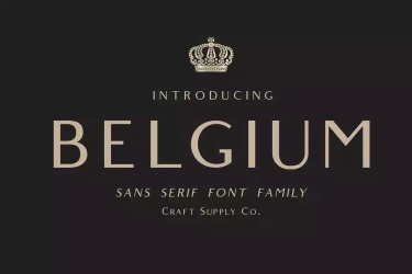 Belgium Font free download – Branding font preview