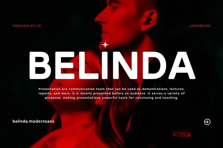 Belinda Font preview 4 – Sans Serif Fonts font sample