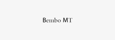 Bembo MT Font free download – Classic font preview