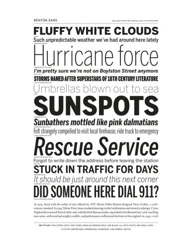 Benton Sans Font preview 1 – Sans Serif Fonts font sample