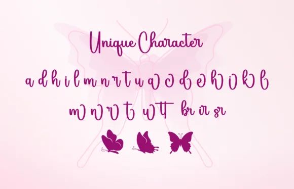 Betterfly Font preview 1 – Script And Handwritten font sample