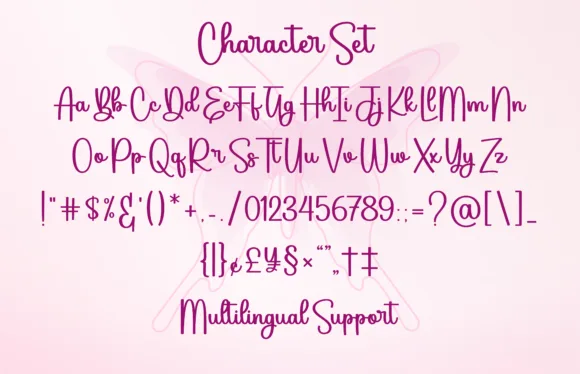 Betterfly Font preview 3 – Script And Handwritten font sample