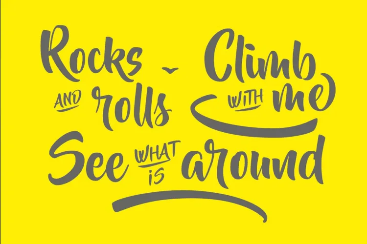 Beyond the Mountains Font preview 1 – Script And Handwritten font sample