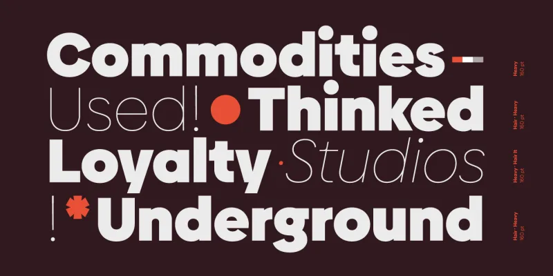 Biennale Font preview 2 – Sans Serif Fonts font sample