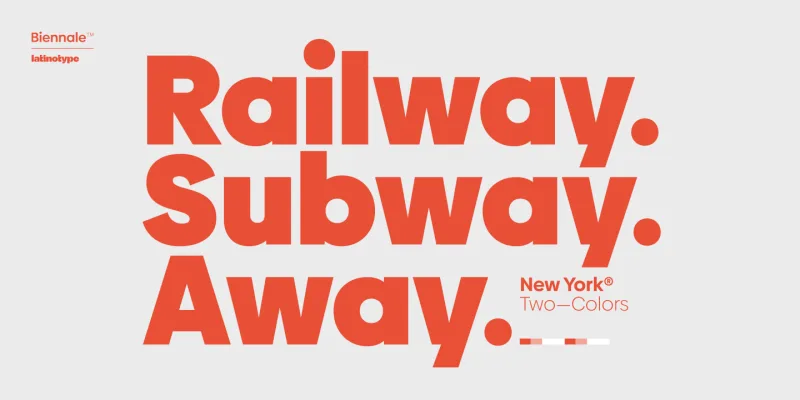 Biennale Font preview 6 – Sans Serif Fonts font sample
