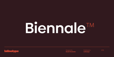Biennale Font free download – Sans Serif Fonts font preview