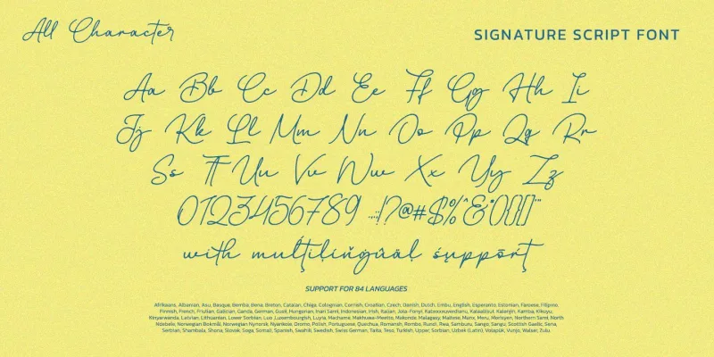 Billstone Signature Font preview 5 – Script And Handwritten font sample