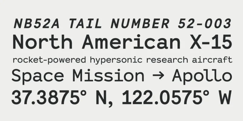 Binomic Font Family preview 3 – Slab Serif Fonts font sample