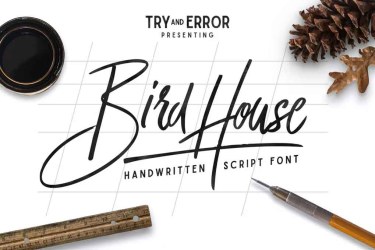 Bird House Script Font free download – Bird House Script Font font preview