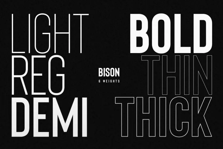 Bison Font preview 1 – Sans Serif Fonts font sample