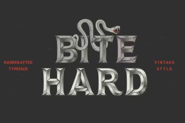 Bite Hard Font free download – Headlines font preview