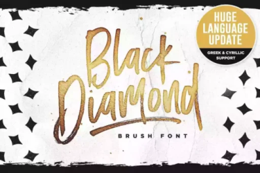 Black Diamond Font free download – Brush Fonts font preview