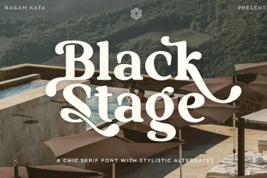 Black Stage – Retro Serif Font free download – Serif Fonts preview