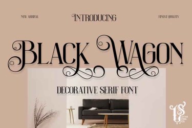 Black Wagon Font free download – Serif font preview