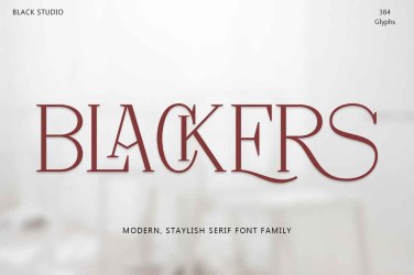 Blackers Serif Font free download – Serif font preview