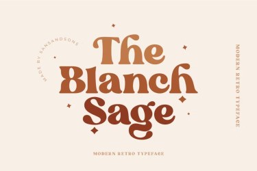 Blanch Sage Font free download – Serif Fonts font preview