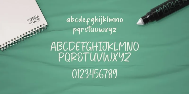 Blank Notes Font preview 8 – Script And Handwritten font sample
