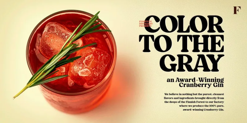 Blood Orange Font preview 4 – Serif Fonts font sample