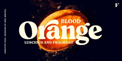 Blood Orange Font free download – Packaging font preview