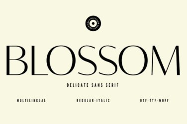 Blossom Font free download – Branding font preview