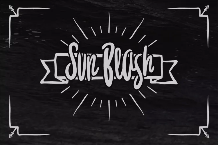 Blowing Typeface Font preview 1 – Decorative Fonts font sample
