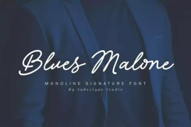 Blues Malone Font free download – Branding font preview
