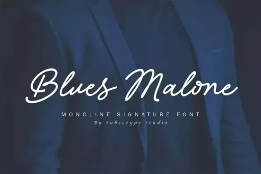 Blues Malone Font preview 5 – Script And Handwritten font sample