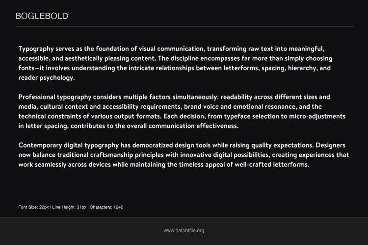 Bogle Font Family preview 6 – Sans Serif Fonts font sample