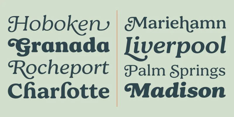 Bogue Font preview 2 – Serif Fonts font sample