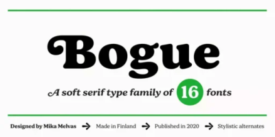 Bogue Font free download – Retro font preview