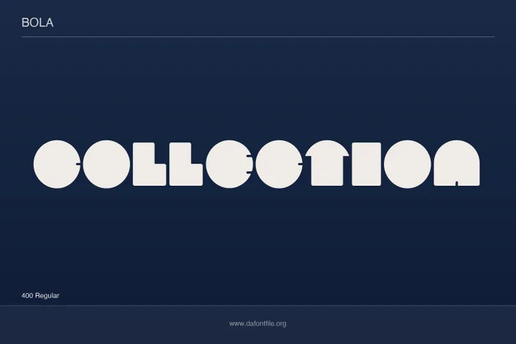 Bola Font preview 2 – Sans Serif Fonts font sample