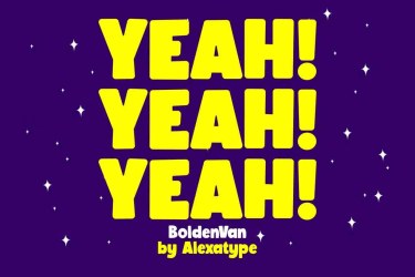 BoldenVan Chubby Children Font free download – Serif font preview